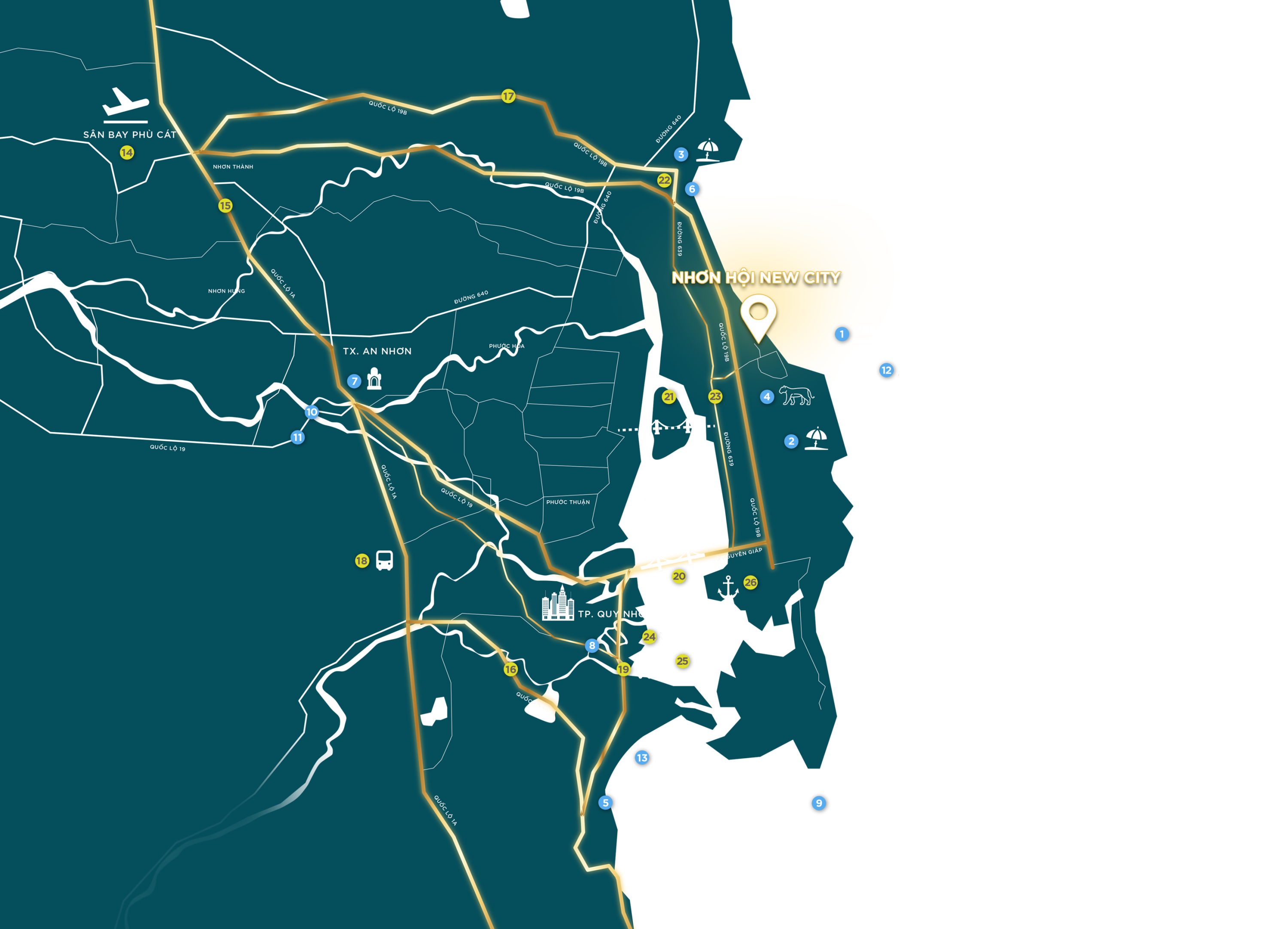 Trung tâm của đô thị Nhơn Hội – Quy Nhơn